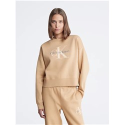 Monogram Logo Relaxed Crewneck Sweatshirt