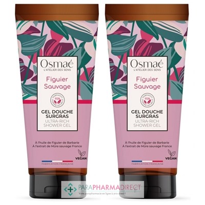 Osmaé Figuier Sauvage - Gel Douche Surgras - LOT de 2x200mlLot  × 2