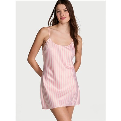 Heritage Stripe Satin Mini Slip