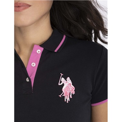 MULTITONAL LOGO SOLID POLO SHIRT