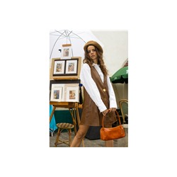 Bolso de piel Anie Camel
