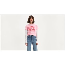 Two Horse Bubble Graphic Tee Shirt