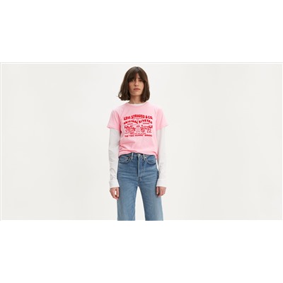 Two Horse Bubble Graphic Tee Shirt