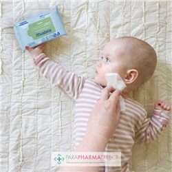 Mustela Lingettes Fibres Végétales à l'Avocat BIO - LOT de 3x60 lingettesLot  × 3