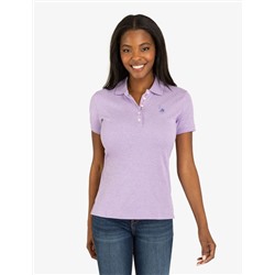 SOLID INTERLOCK HEATHER POLO SHIRT