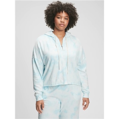 Tie-Dye Half-Zip French Terry Hoodie
