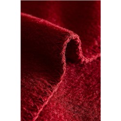 Plain Tek Kişilik Pamuklu Jakar Battaniye - Bordo
