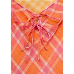 Vestido estampado combinado