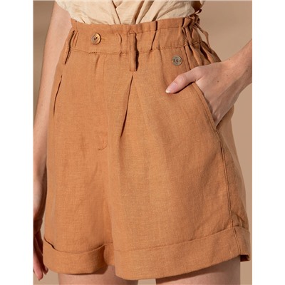Kahverengi Oversize Bermuda Şort