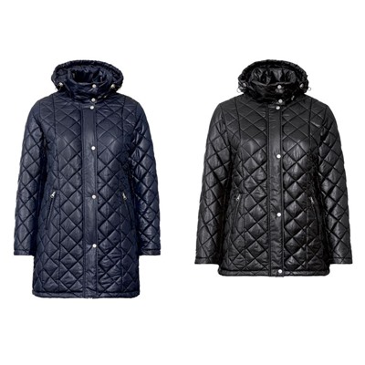 ESMARA® Steppmantel Damen, mit abnehmbarer Kapuze