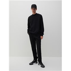 Schlichtes Sweatshirt mit Baumwollmischung