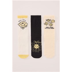 Pack 3 calcetines altos print Mr. Men
