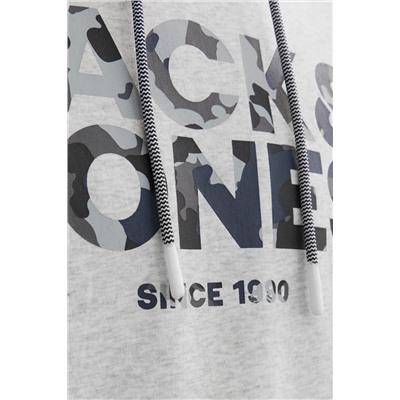 Sudadera con capucha Crudo jaspeado