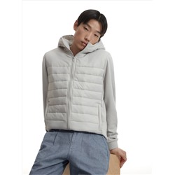 Hoodie aus Materialmix