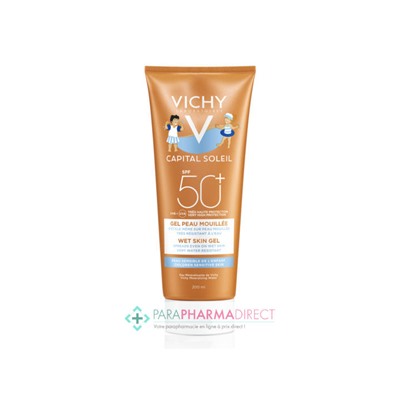 Vichy Capital Soleil SPF50+ Gel Peau Mouillée Enfant Très Haute Protection Solaire 200ml