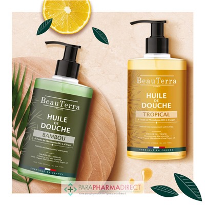 BeauTerra Huile de Douche - Bambou 750 ml