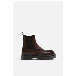 BOTA CHELSEA PIEL BORDÓN
