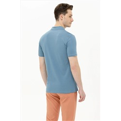 Erkek Koyu Mint Basic Polo Yaka Tişört