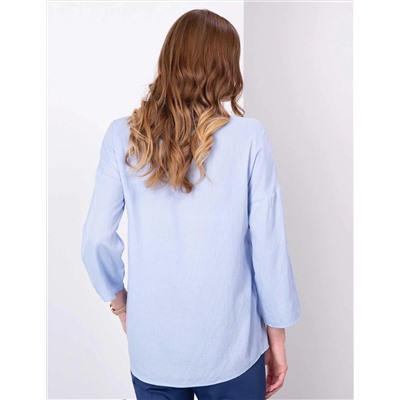 Açık Mavi Comfort Fit Uzun Kollu Gömlek