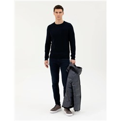 Koyu Lacivert Slim Fit Kazak