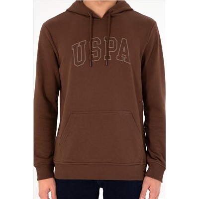 Erkek Kahverengi Basic Sweatshirt