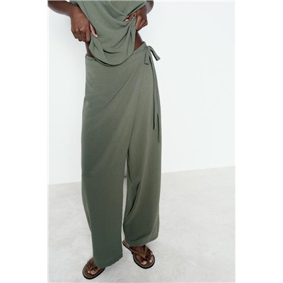 FLOWING WRAP TROUSERS