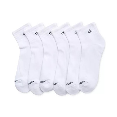Calvin Klein Men's 6pk. Logo Quarter Socks