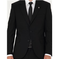 Siyah Slim Fit Takım Elbise