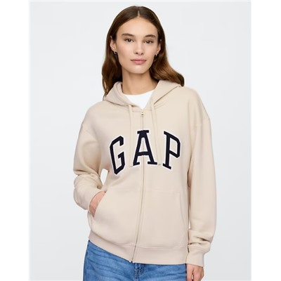 Relaxed Gap Logo Zip Hoodie