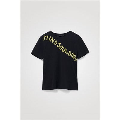 Camiseta slim cuentas estrás