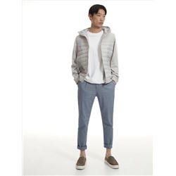 Hoodie aus Materialmix