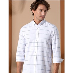 Mavi Slim Fit Uzun Kollu Gömlek