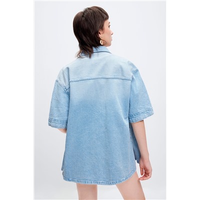 Camisa vaquera Azul claro
