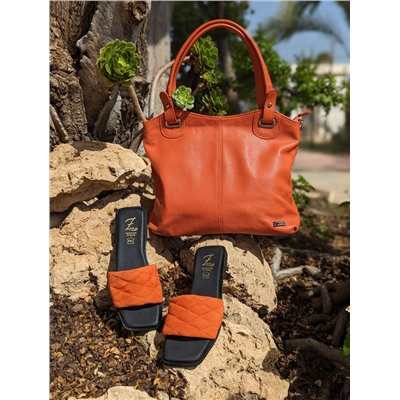 Ab.Zapatos 3420 MANDARINA+PELLE 18-07 Naranja АКЦИЯ