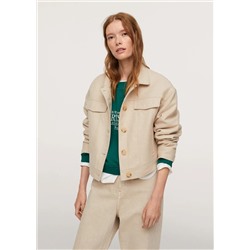Chaqueta lana botones -  Mujer | MANGO OUTLET Melilla