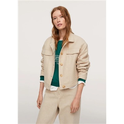 Chaqueta lana botones -  Mujer | MANGO OUTLET Melilla