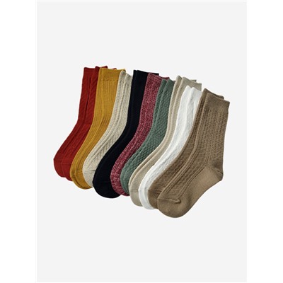 Набор вязаных женских носков, 5 пар случайной расцветки  Uniqlo