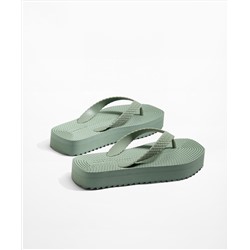 Braided platform beach sandals