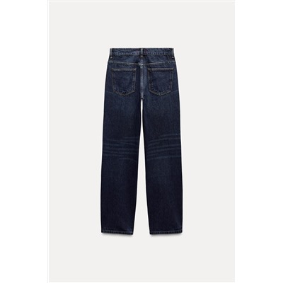 ZW COLLECTION STRAIGHT-LEG MID-RISE JEANS