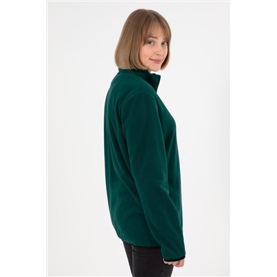 Erkek Koyu Yeşil Basic Sweatshirt