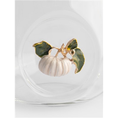 Кружка, 450 мл, стекло Б/металл, Тыква, Light pumpkin