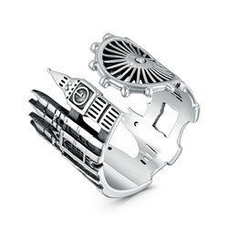 Кольцо из чернёного серебра - Лондон 925 пробы RS1842