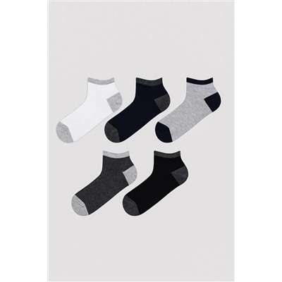 Penti, Erkek Basic Colour Block Çok Renkli 5li Patik Çorap