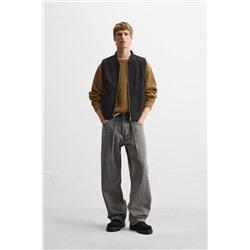 CHALECO DENIM COMBINADO