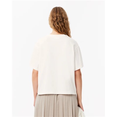 Women's Oversized Flower Print Cotton T-Shirt