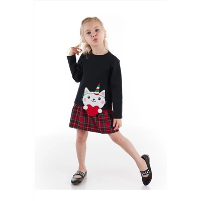 Denokids Unique Cat Kız Çocuk Elbise CFF-21S1-023
