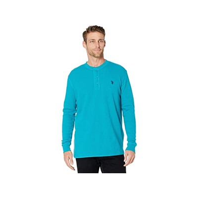 U.S. POLO ASSN. Long Sleeve Solid Thermal Henley