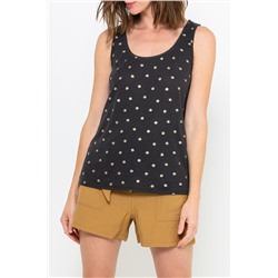 Camiseta de tirantes de lino Negro