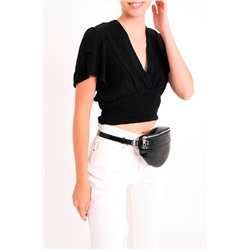 Crop top Negro