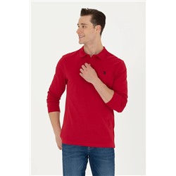 Erkek Kırmızı Basic Sweatshirt